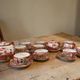 Vintage Oriental Geisha Girl Tableware: 10-piece coffee set