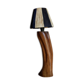 Free-form solid wood pose lamp in 1950s