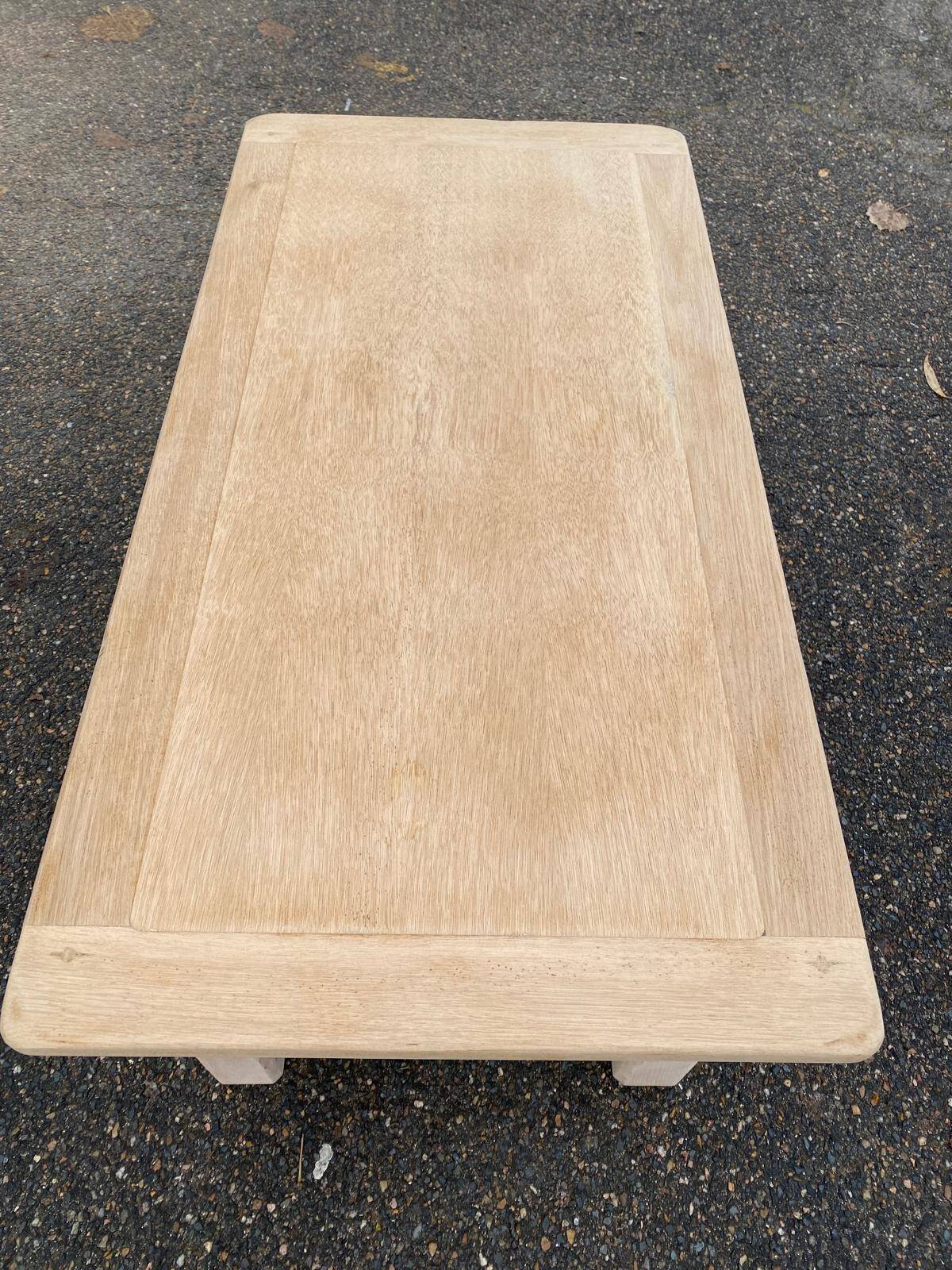 Renovated oak monastery farmhouse coffee table with drawer