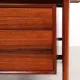 Vintage executive desk with sideboard, Arne Vodder for Sibast, 1960s