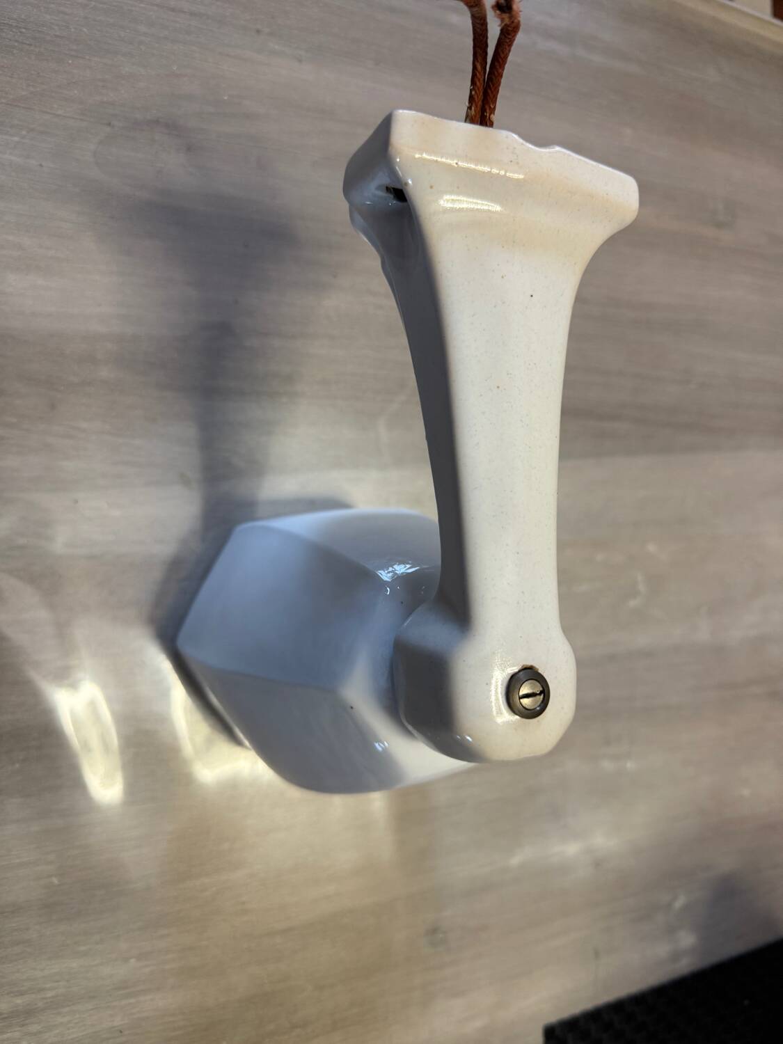Antique porcelain and opaline wall light