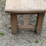 Old brutalist oak farmhouse coffee table