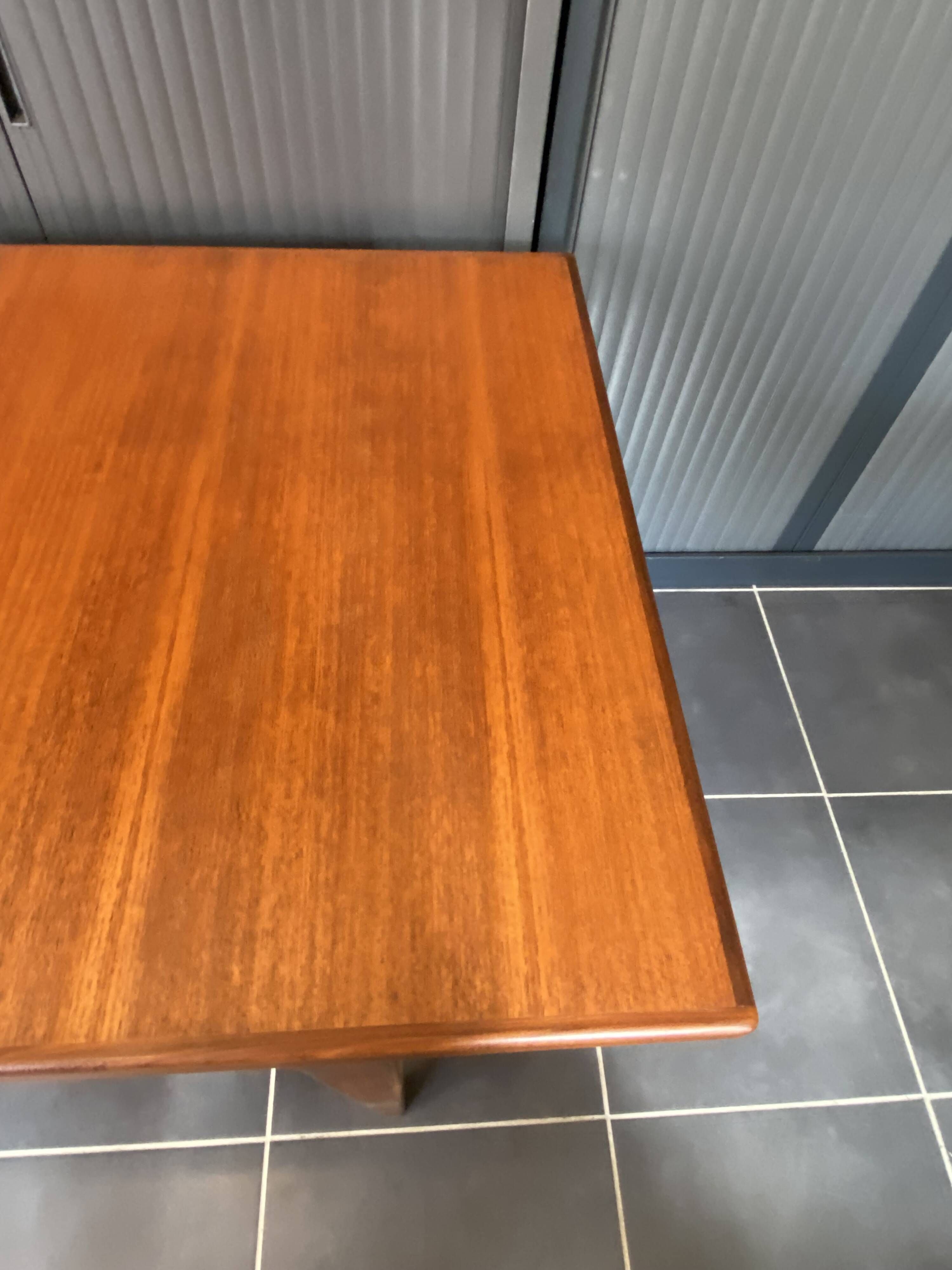 Table extensible scandinave en teck 150/225x86cm vintage an60