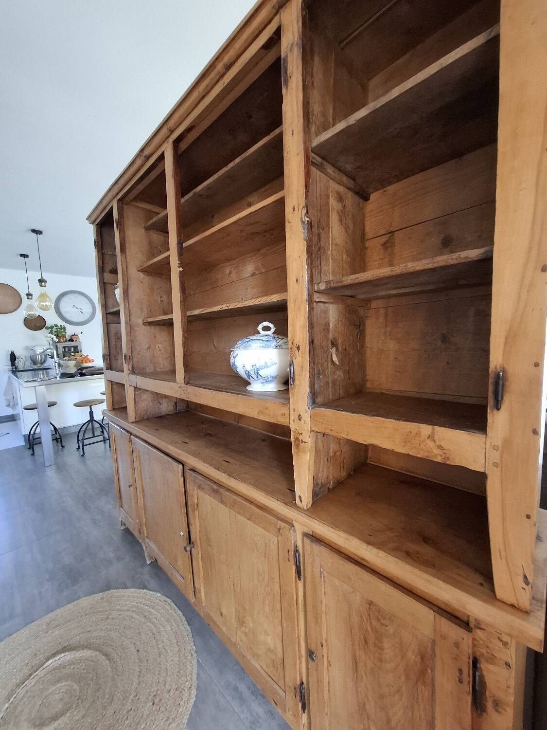 Large solid wood sideboard