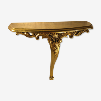 Wall console gilded 50 cm