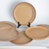 Assiettes plates en grès