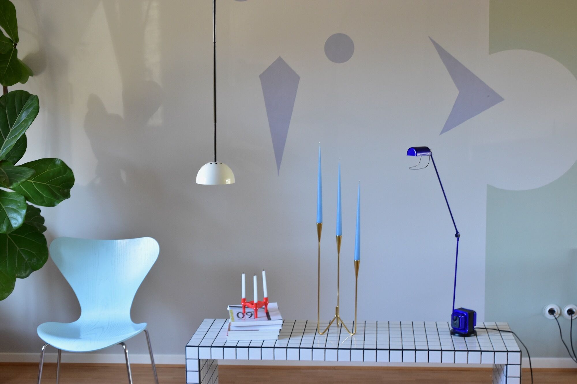 1980s Alessia Ceiling Lamp by Carlo Forcolini for Artemide, Made in Italy