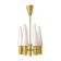 Midcentury brass and opaline ceiling lamp by Hans-Agne Jakobsson, Sweden, 1950s.