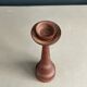Carved wooden candlestick - 17.5cm