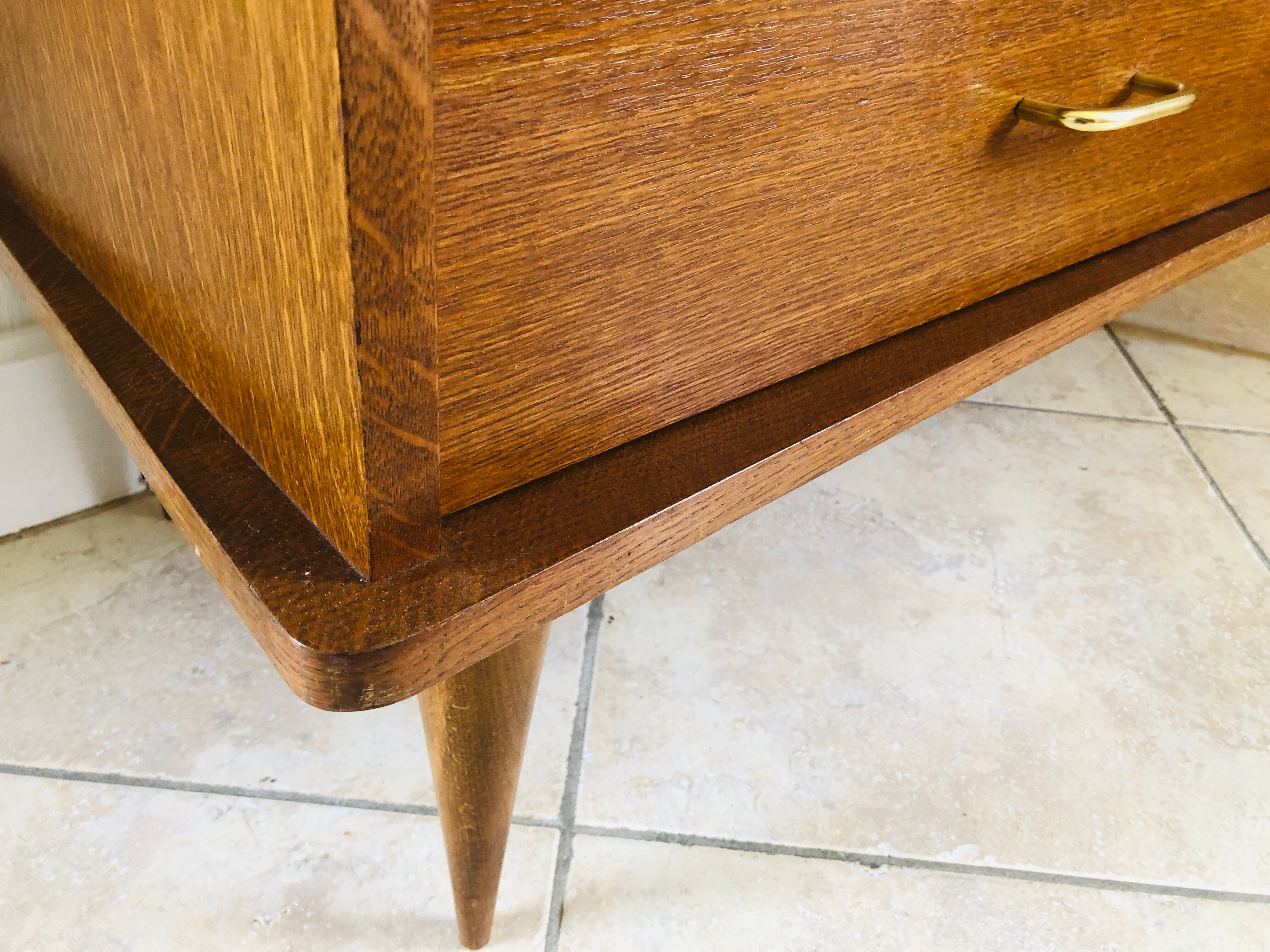 Scandinavian style dresser with 4 drawers and storage, circa 60