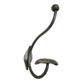 Wrought iron double coat hook