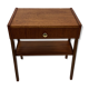 Vintage Compact Cabinet Bedside Table Teak Veneer 1960s