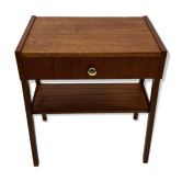 Table de chevet en placage de teck, années 1960