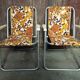 Paire de chaises vintage pliantes de camping