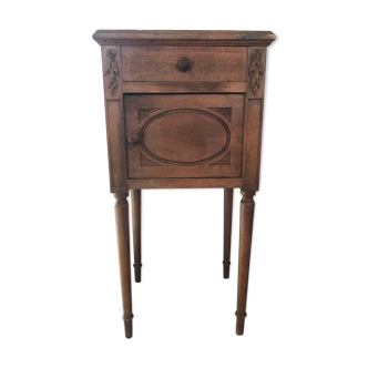 Old marble bedside table