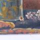 Oil painting on canvas bouquet of lilacs 1903 Vintage