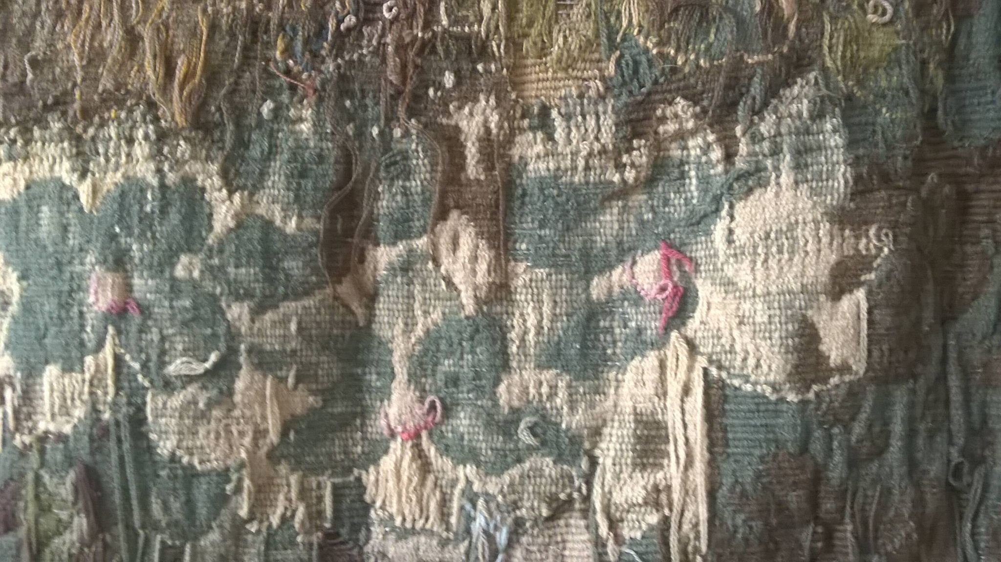 Tapisserie de laine "Verdure Flamande" de la manufacture Robert Four