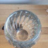 Round glass vase thick bottom