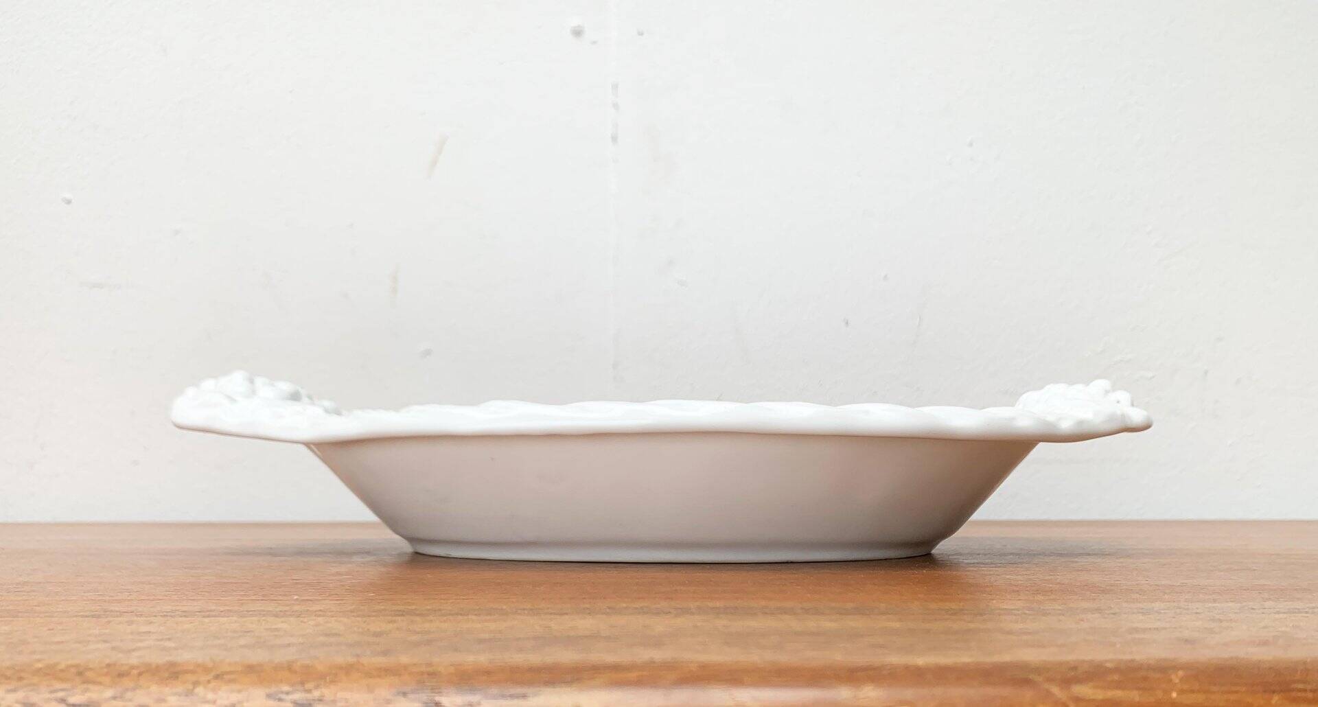 Coupelle vintage italien en céramique blanche