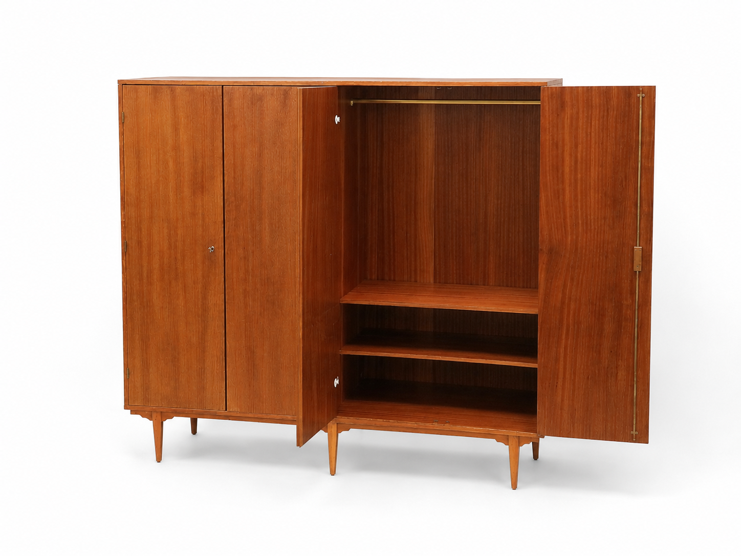 Vintage 4-door wardrobe from the 1960s