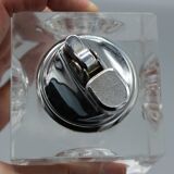 Old vintage crystal lighter designed by antonio imperatore murano 1970 70