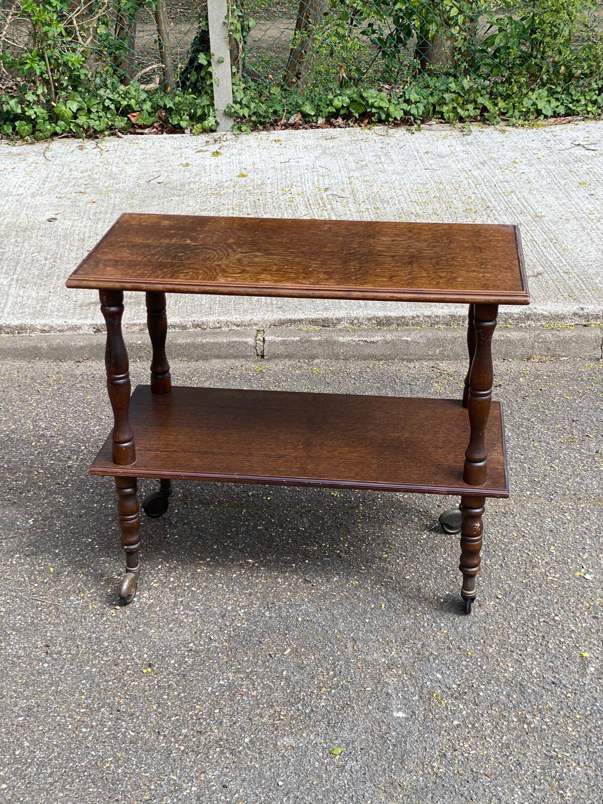 Vintage Louis XIV dessert table in solid wood