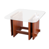 Scandinavian coffee table in teak and glass design Gustav Gaarde