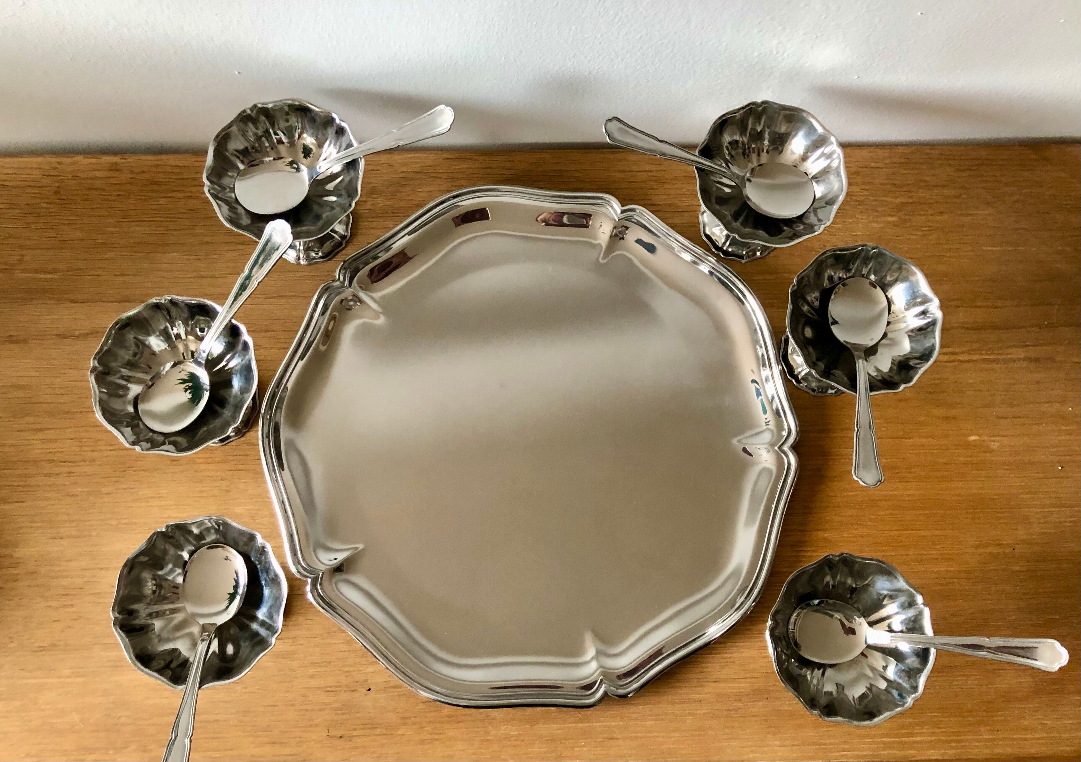 Ice cup box spoons and tray