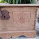 Very old solid oak chest Folk Art of Queyras