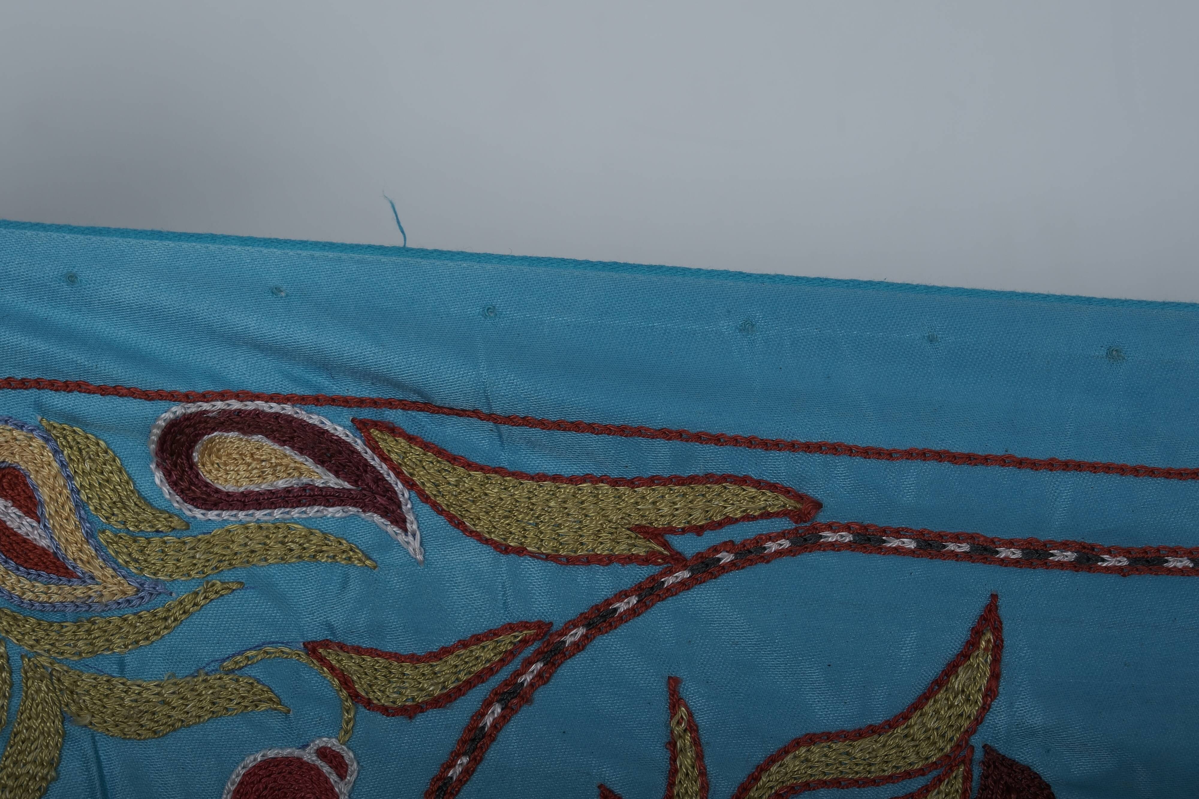 Hand knotted rug, vintage turkish rug 53x187 cm