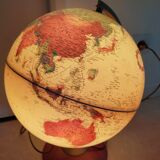 Vintage globe with ancient cartography
