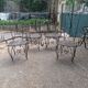 Fauteuils de jardin vintage en fer forgé