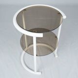 Lacquered side table with two shelves, France, 1970s