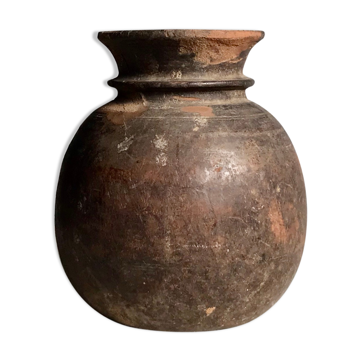 Antique indian wooden pot