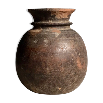 Antique indian wooden pot