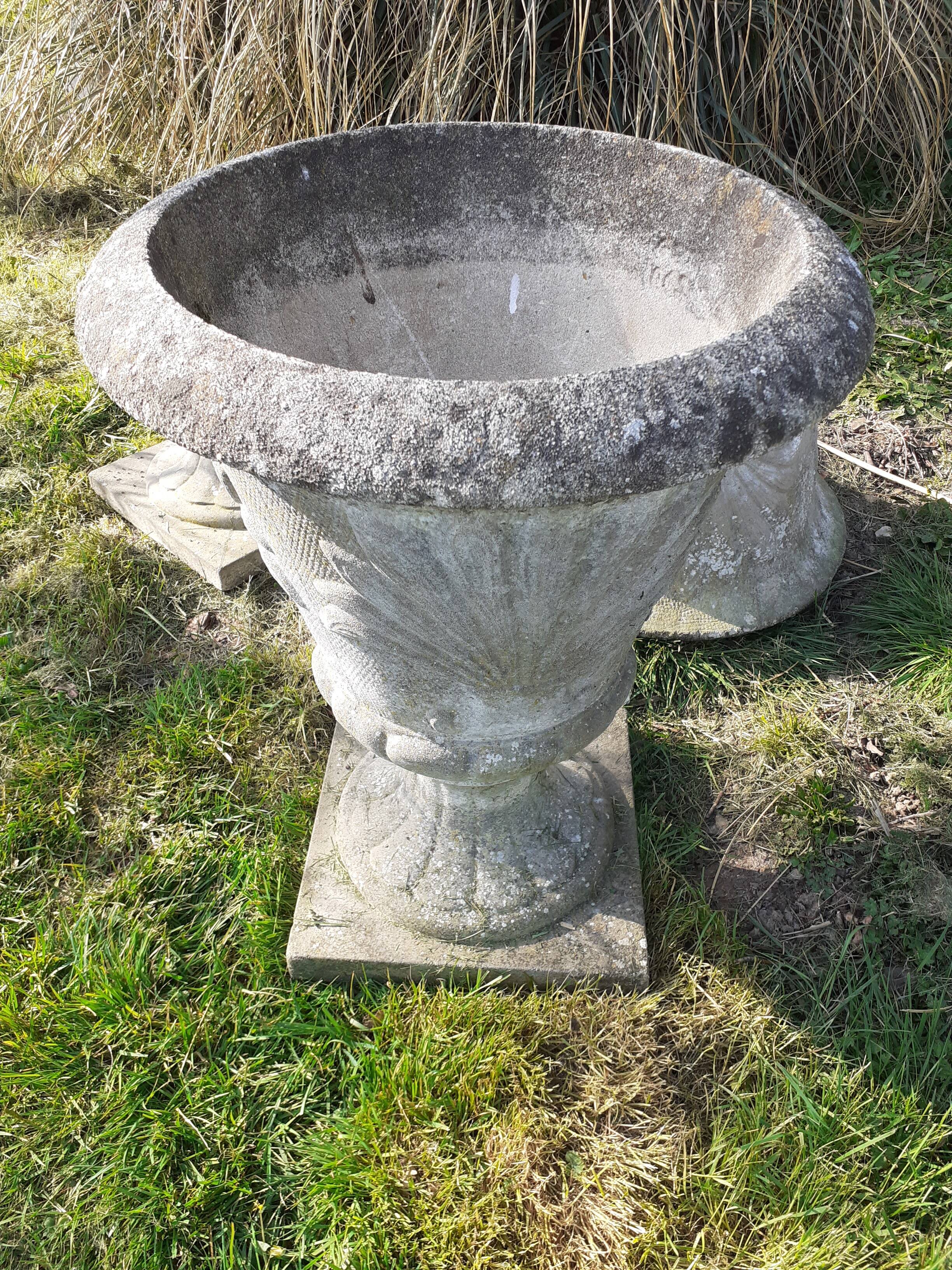 Pair of medieval stone planters
