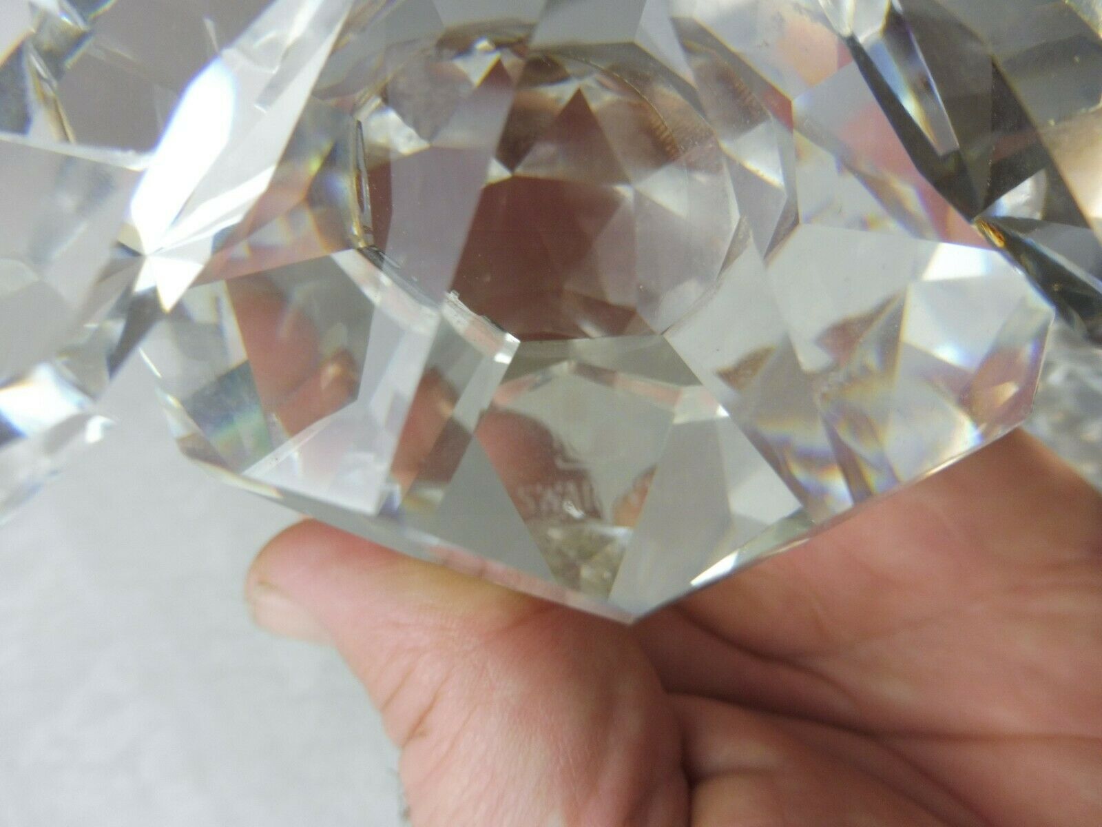 Candle holders with 3 candles, made of Swarovski crystal