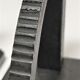 Pair of bookends in black lacquered steel design 60s