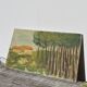 Old painting of a forest landscape in Les Landes