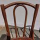 set of 3 curved wooden bistro chairs with patterns