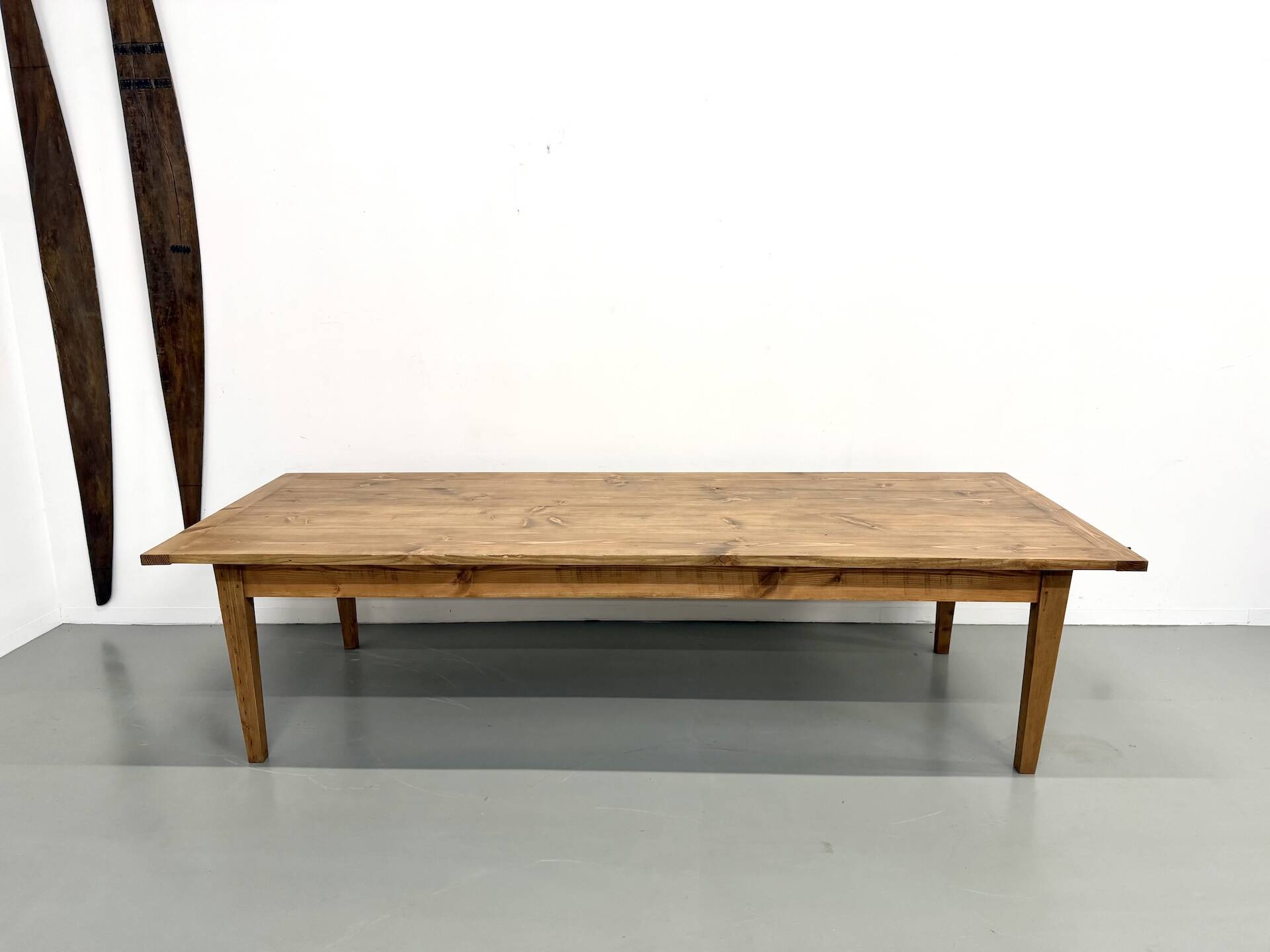Monumental XXL Pine Farmhouse Table (3.20m) – 1970s