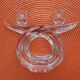 Pair of crystal candlesticks from France, Vannes, vintage 60s/70s.