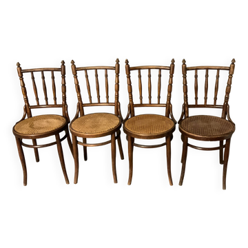 Fischel chairs, curved beech wood, from the years 1929/30.