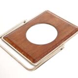 Double and beveled psyche mirror