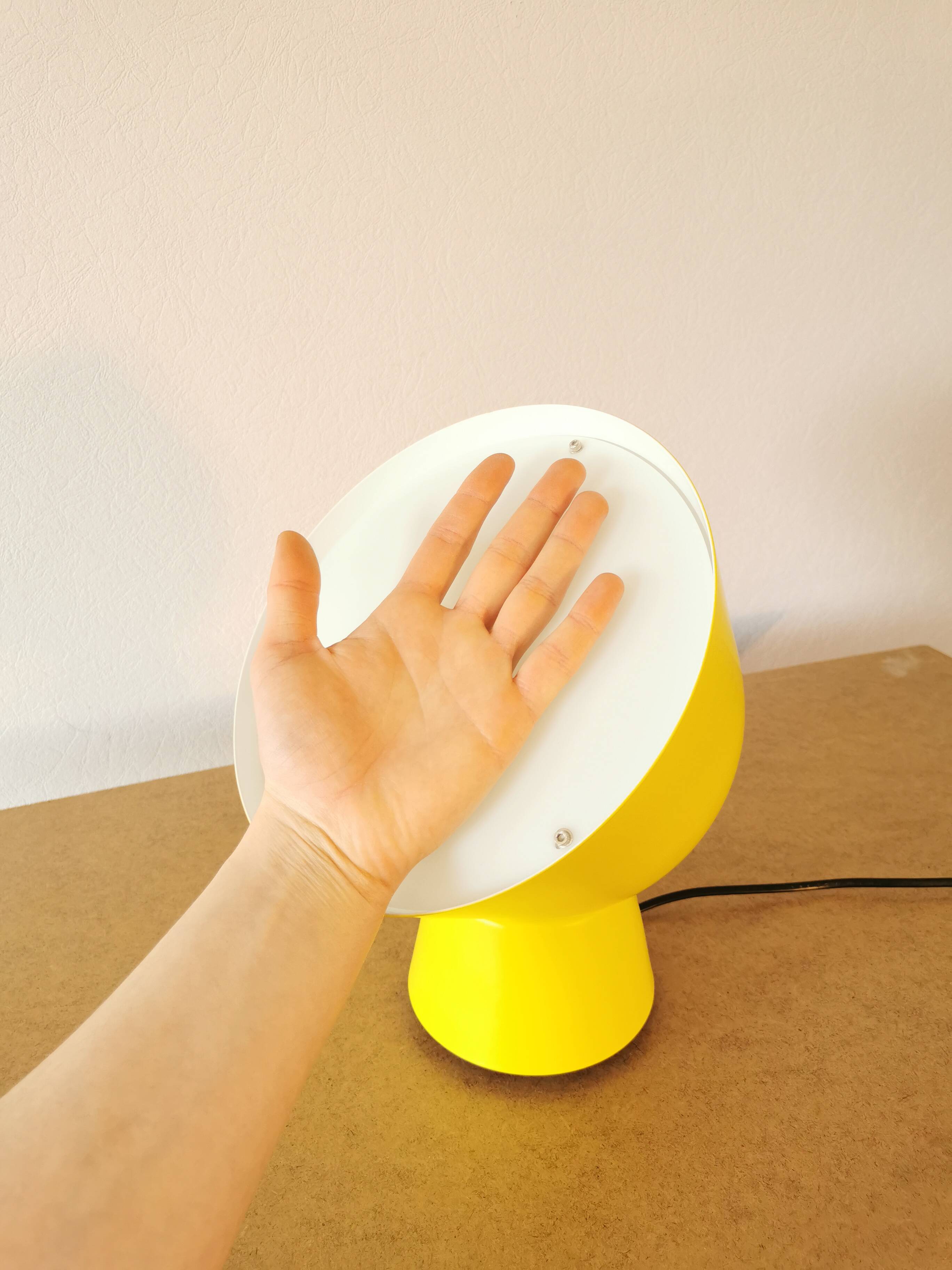 Ola Wihlborg yellow Scandinavian lamp or wall light for Ikea, 2017.
