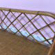 Etagere en rotin vintage
