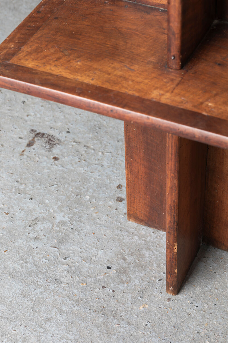 Pied de stalle, display side table in art deco style, France, 1940s