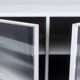 Roche Bobois. Enfilade « cinétique » noire et blanche. Années 1990.