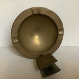 Old copper matchbox ashtray