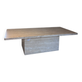 Table basse / console modulable en travertin – vintage